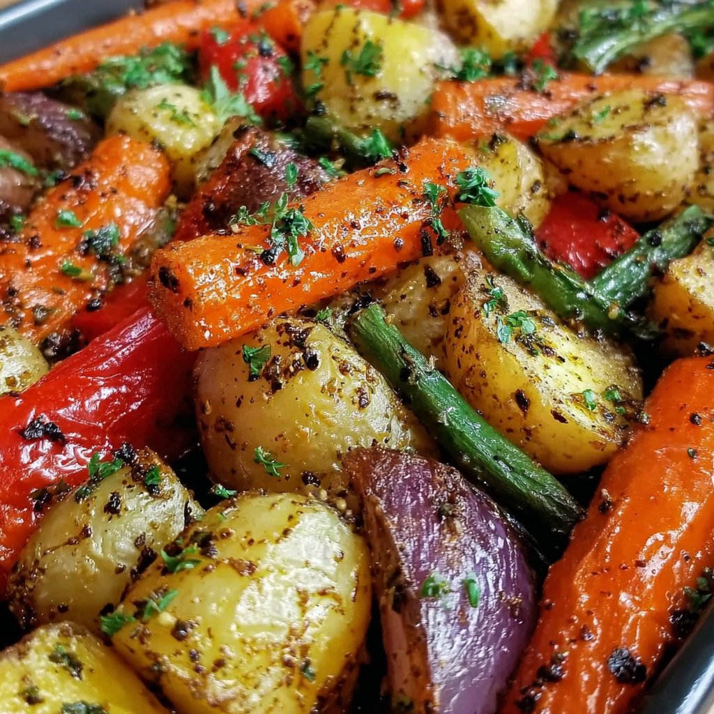 Garlic Herb Roasted Veggies