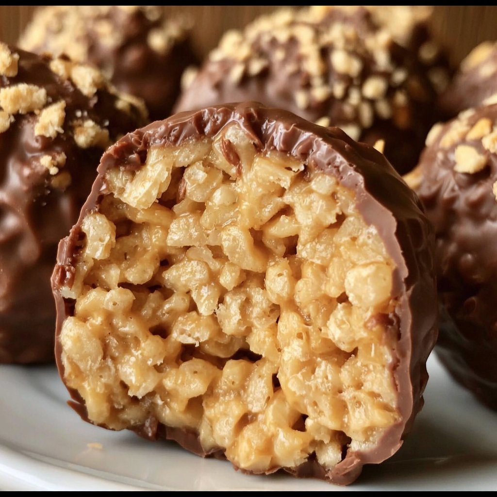 Peanut Butter Balls with Rice Krispies