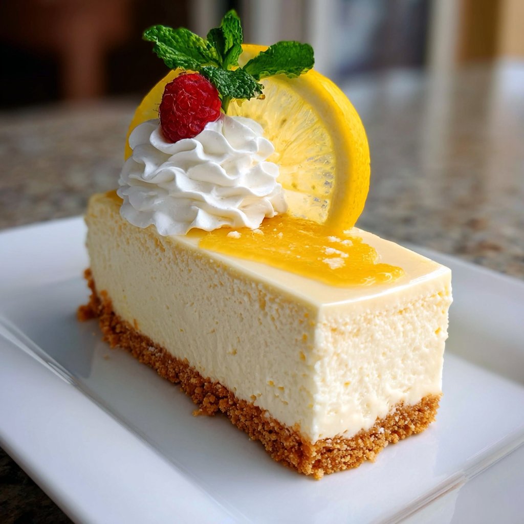 NO-BAKE LEMON CHEESECAKE