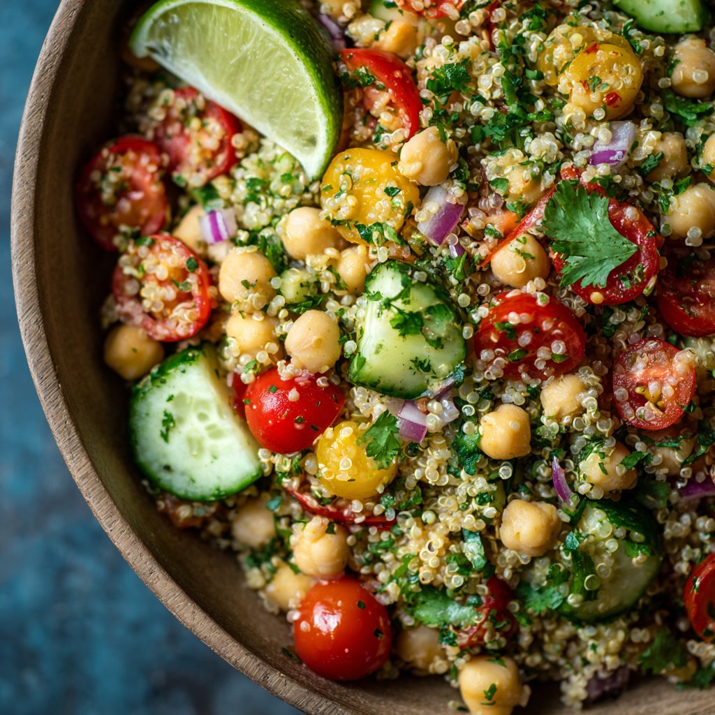 Quinoa Chickpea Salad