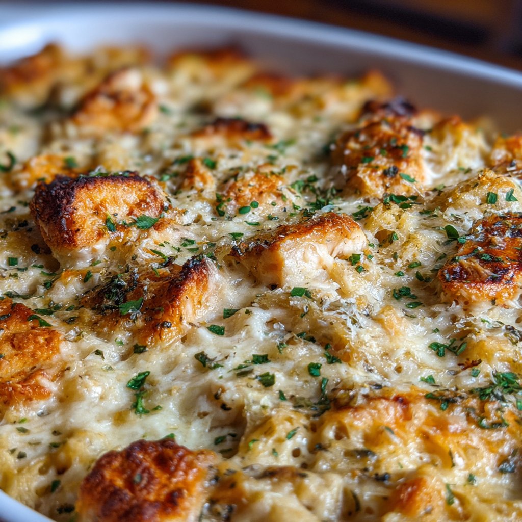 Chicken Alfredo Casserole