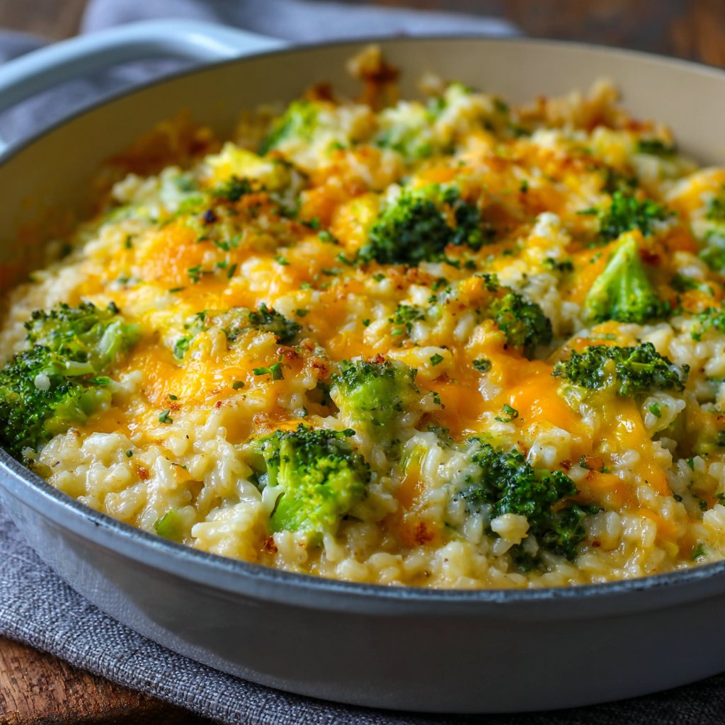 Cheesy Broccoli Rice Casserole